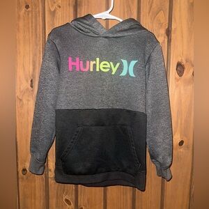 Hurley Charcoal and Light Gray Hoodie
